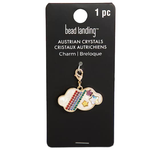 Rainbow Cloud Austrian Crystal Charm by Bead Landing™